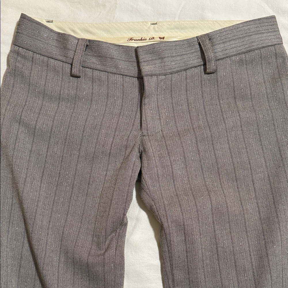 Frankie B. Charcoal Pinstripe Trousers
